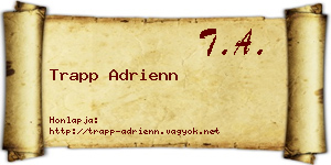 Trapp Adrienn névjegykártya